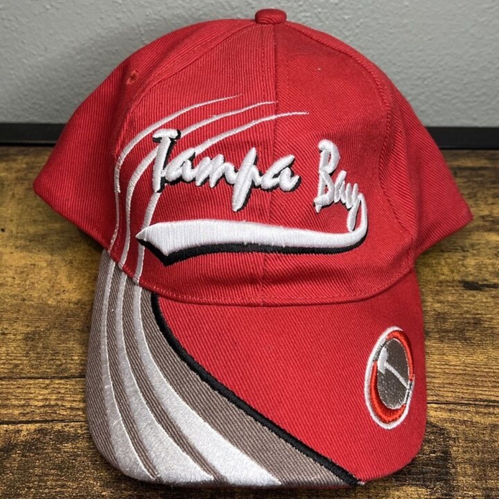 Tampa Bay Strap Back Hat Adjustable Red Shockwave Adjustable Cap/Hat